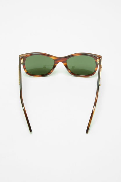 Square-frame sunglasses - Brown/gold