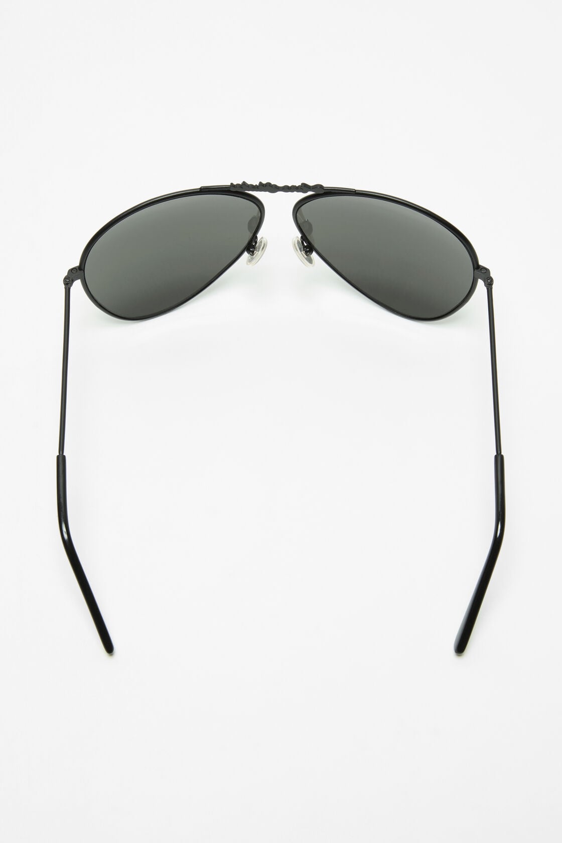 Metal aviator sunglasses - Black/black