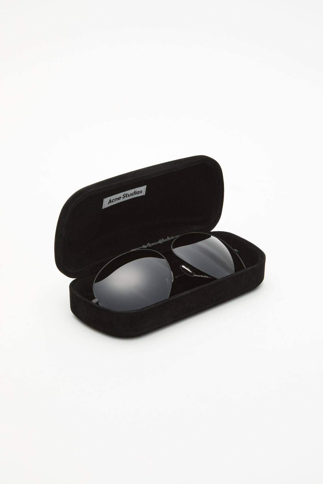 Metal aviator sunglasses - Black/black
