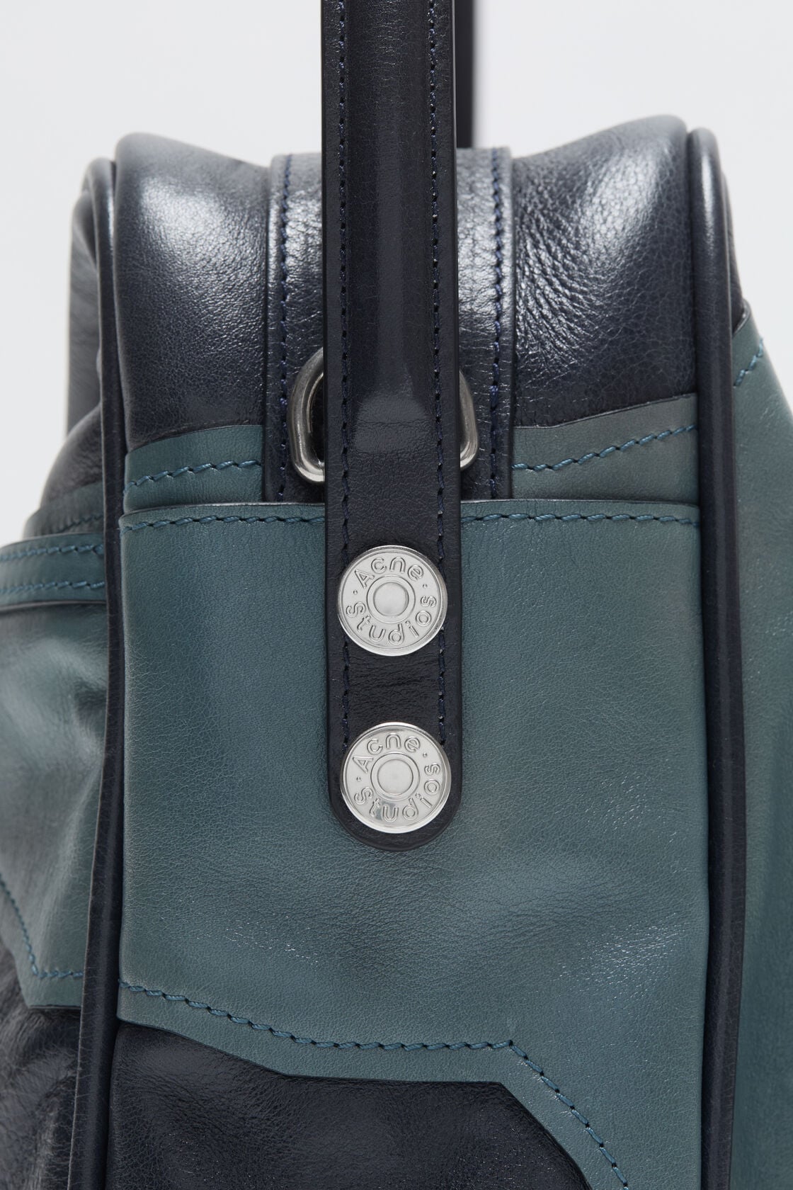 Patchwork Camero Camera Bag - Dark blue/bright blue