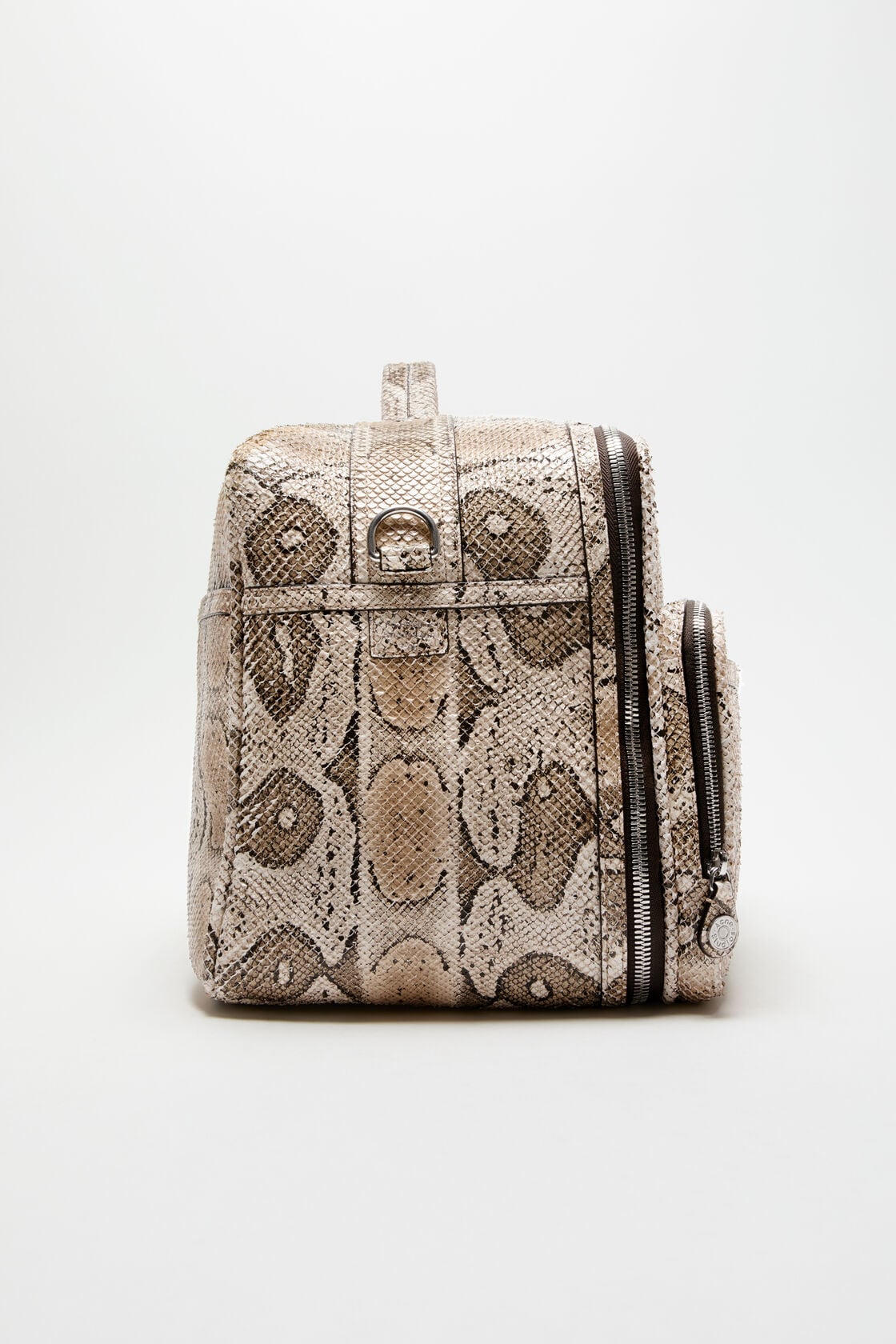 Camero snake print duffle bag - Beige Multi