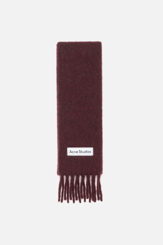 Skinny mohair scarf - Burgundy