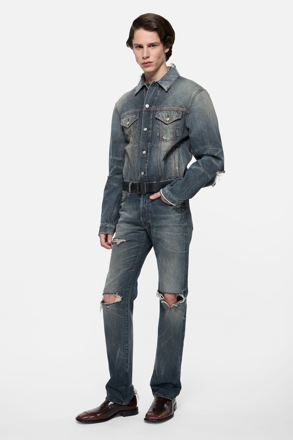 Re-edition worn jeans - 1996M - Mid Blue