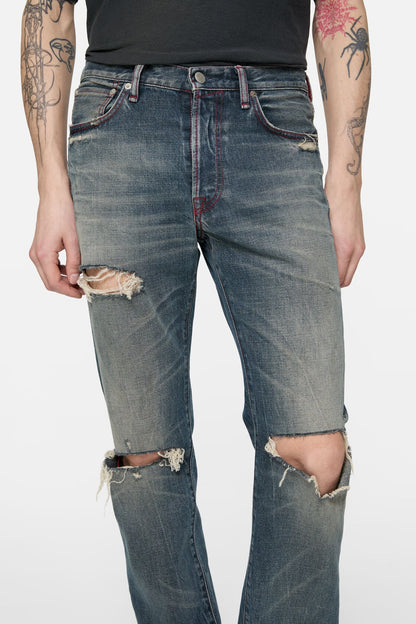 Re-edition worn jeans - 1996M - Mid Blue