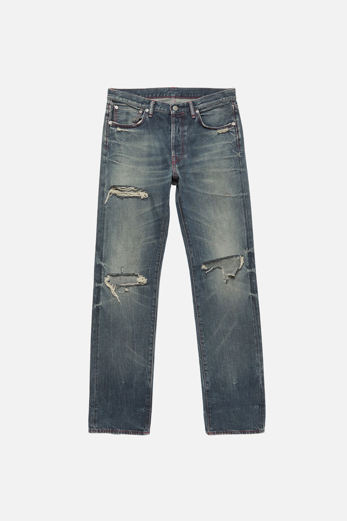 Re-edition worn jeans - 1996M - Mid Blue