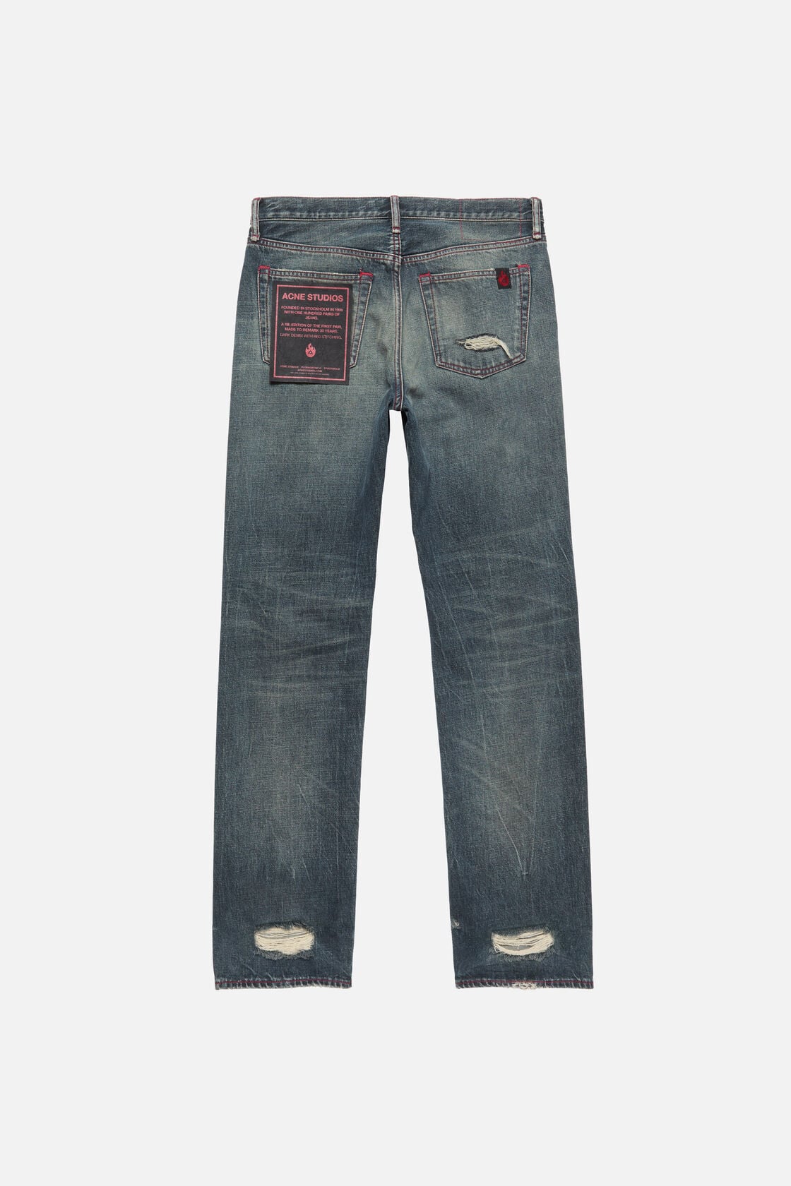 Re-edition worn jeans - 1996M - Mid Blue