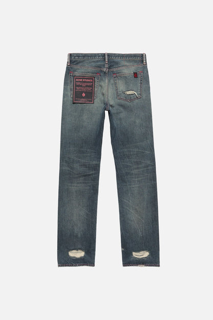Re-edition worn jeans - 1996M - Mid Blue