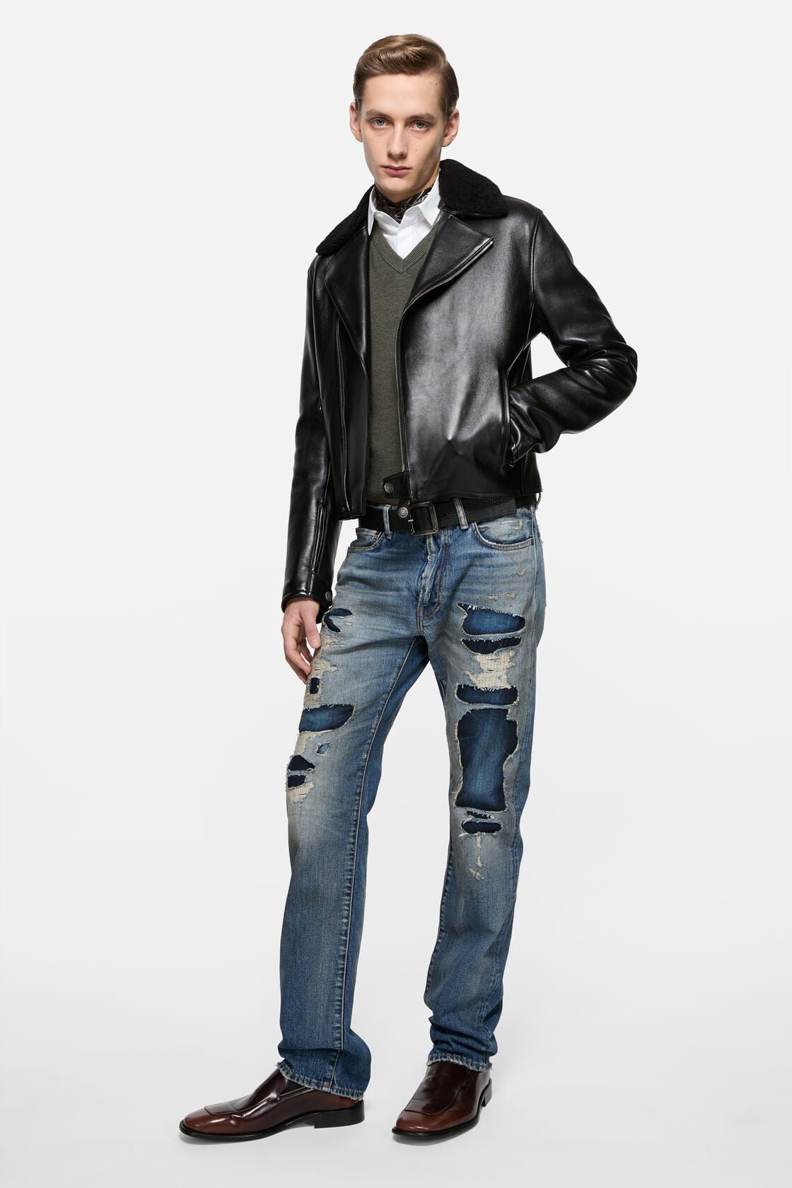 Mended denim jeans - 1996M - Mid Blue