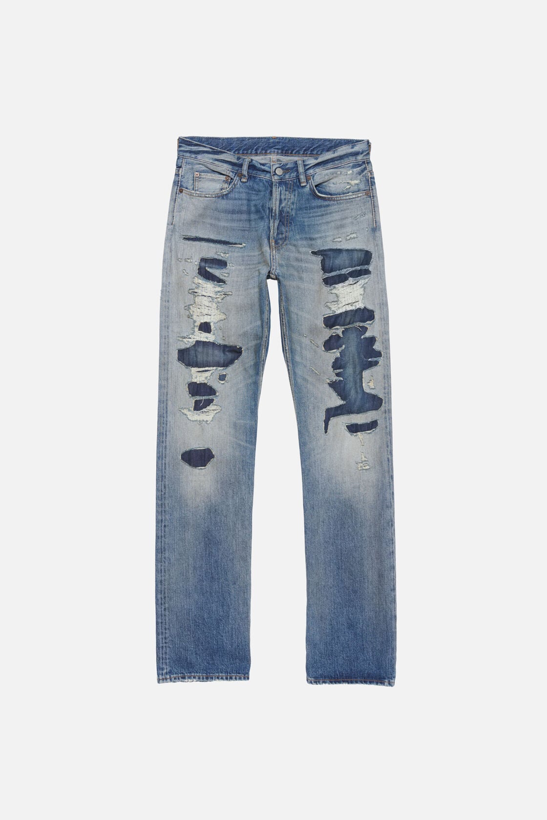 Mended denim jeans - 1996M - Mid Blue