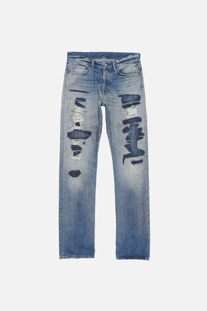 Mended denim jeans - 1996M - Mid Blue