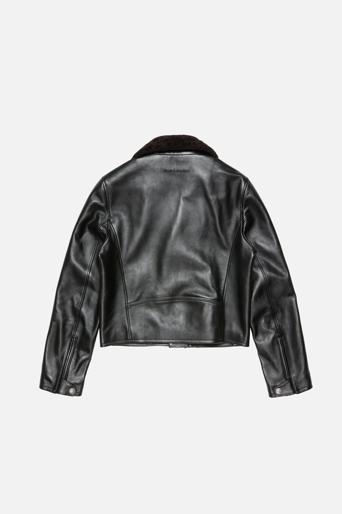 Leather biker jacket - Black