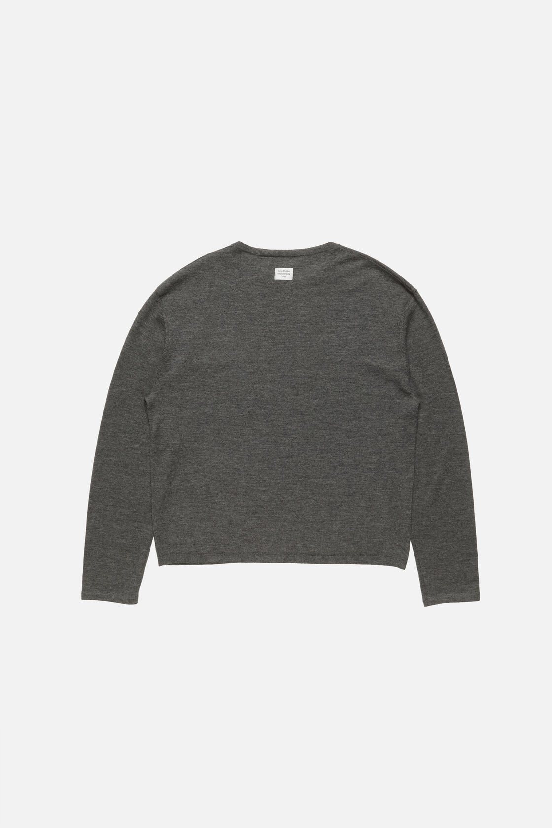 Cashmere knit sweater - Dark Grey Melange