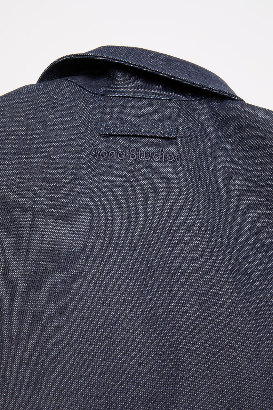 Branded selvedge denim jacket - Indigo blue