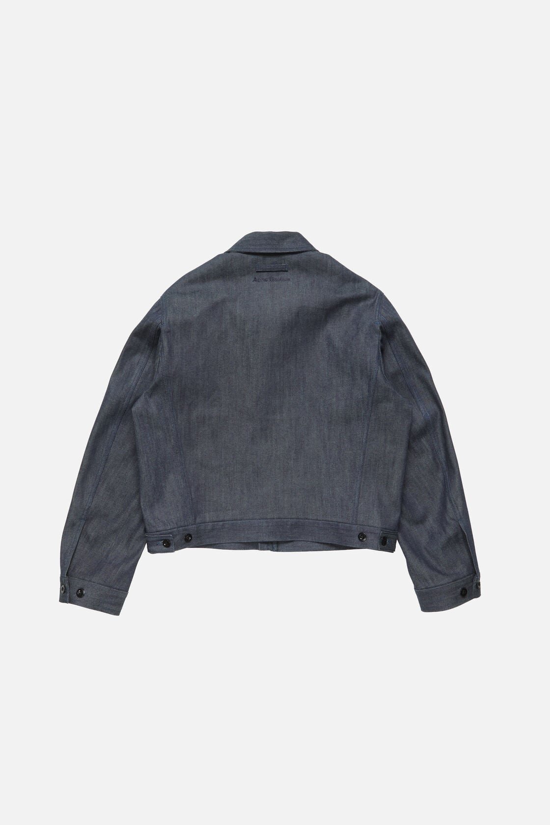 Branded selvedge denim jacket - Indigo blue