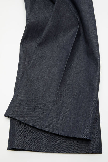 Branded selvedge denim trousers - Indigo blue