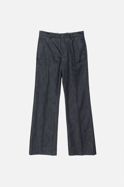 Branded selvedge denim trousers - Indigo blue