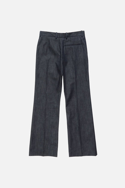 Branded selvedge denim trousers - Indigo blue