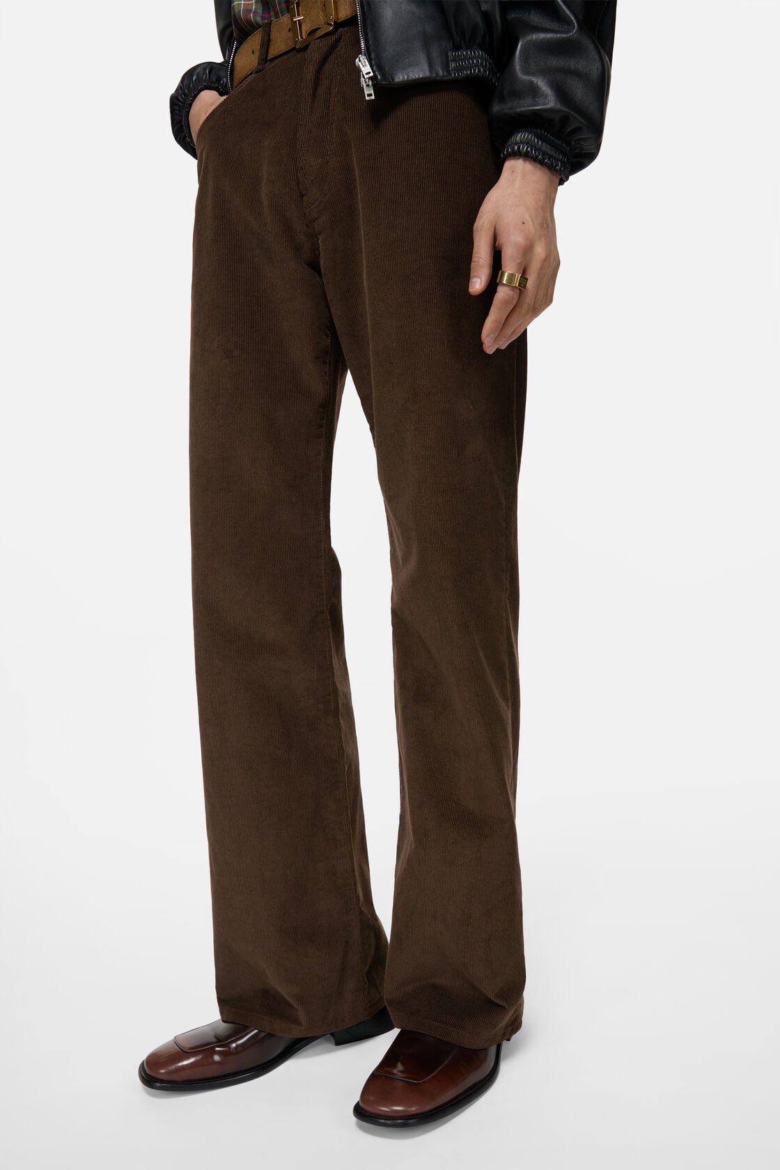 Corduroy trousers - Dark brown