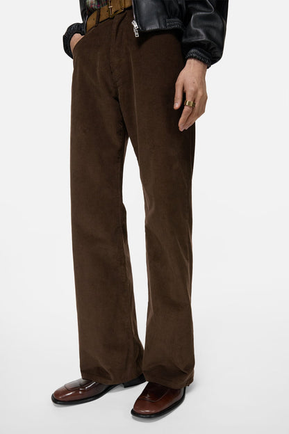 Corduroy trousers - Dark brown
