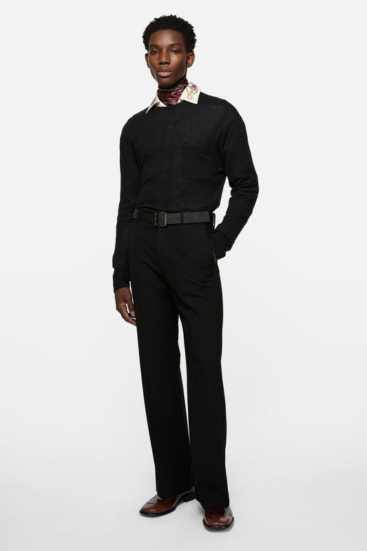 Cashmere knit sweater - Black