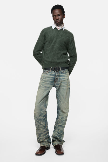 Cashmere v-neck sweater - Dark green