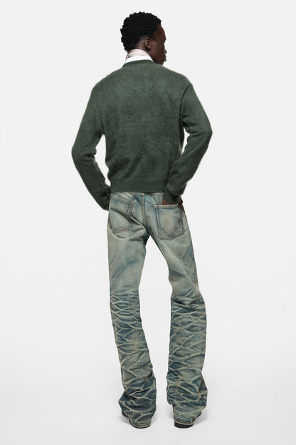 Cashmere v-neck sweater - Dark green