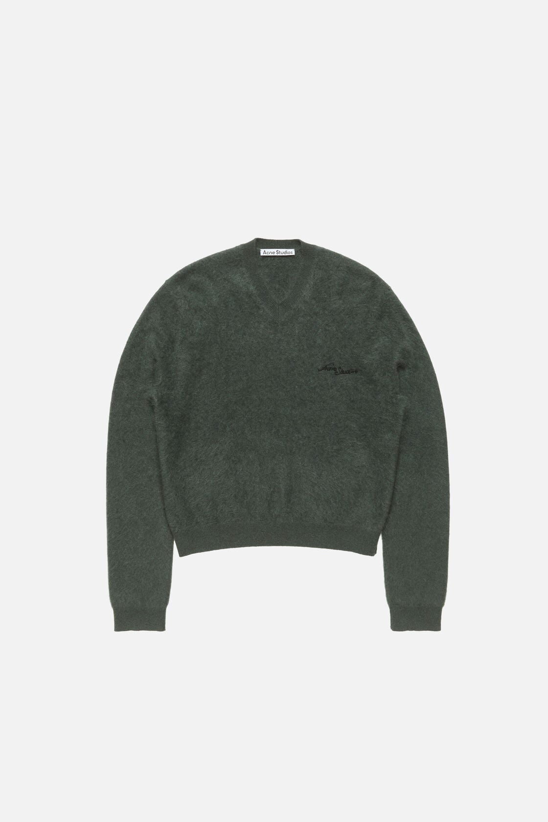 Cashmere v-neck sweater - Dark green