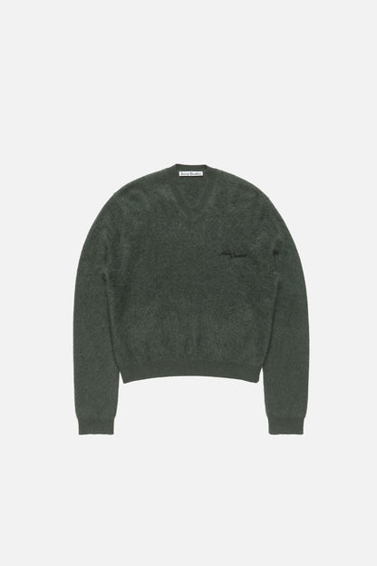 Cashmere v-neck sweater - Dark green