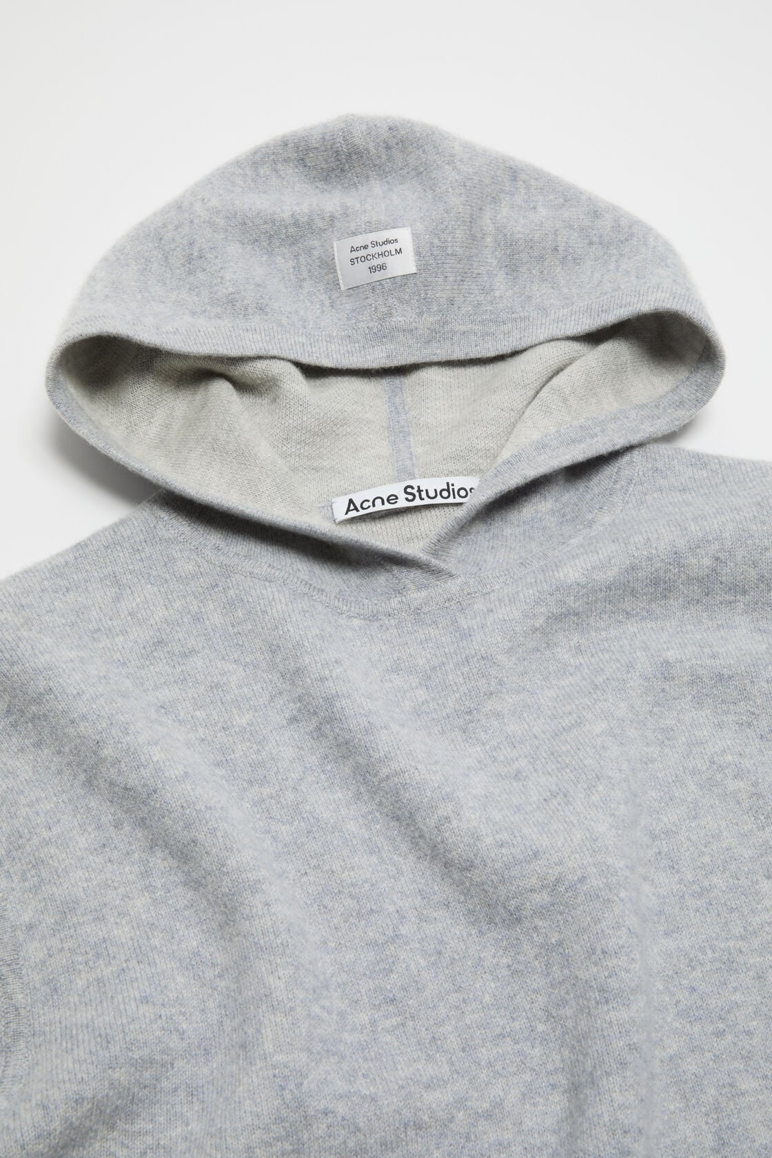 Cashmere hoodie - Cold grey melange