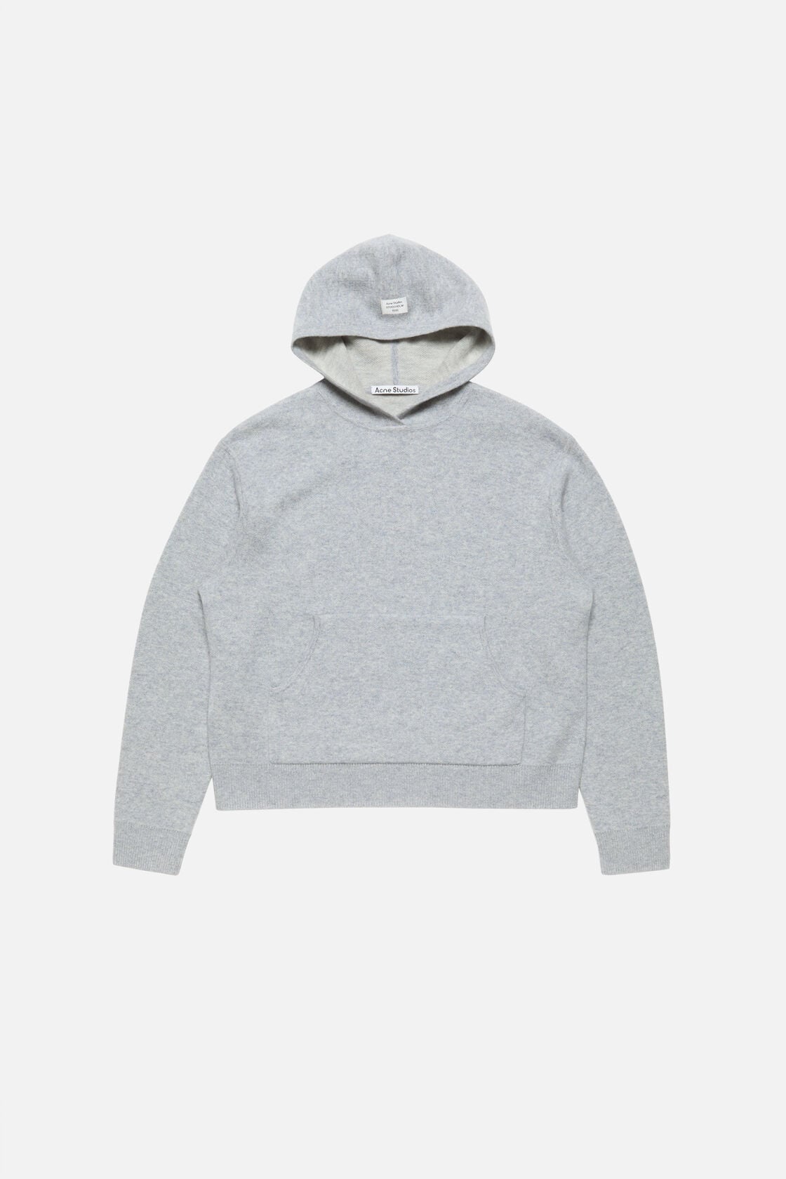 Cashmere hoodie - Cold grey melange
