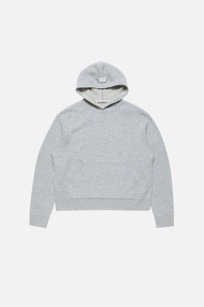 Cashmere hoodie - Cold grey melange