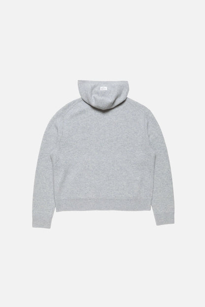 Cashmere hoodie - Cold grey melange