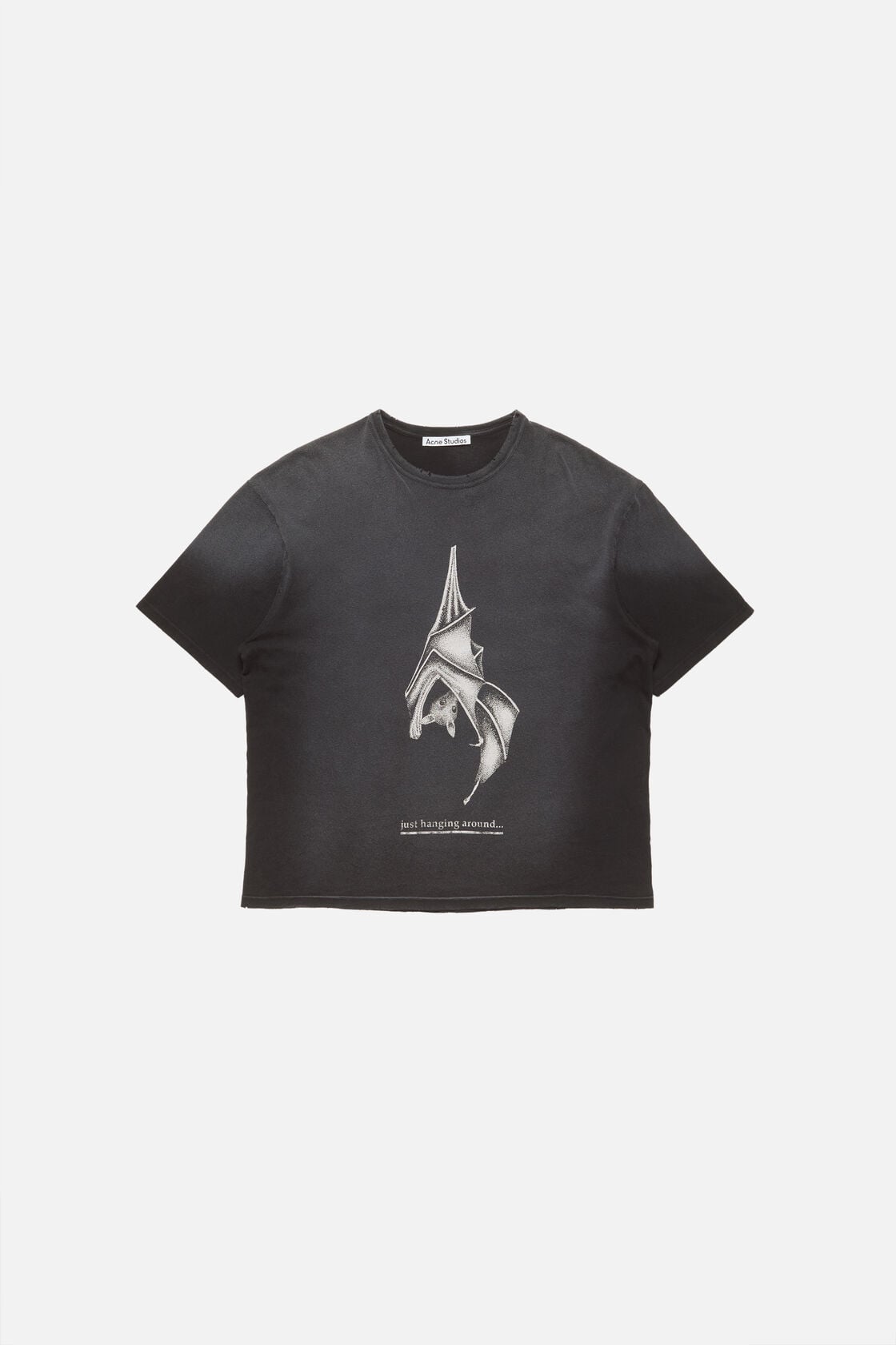 Graphic bat t-shirt - Faded black