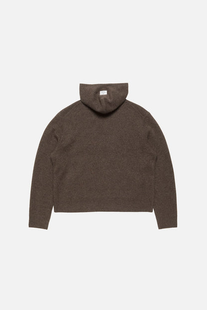 Cashmere hoodie - Walnut brown