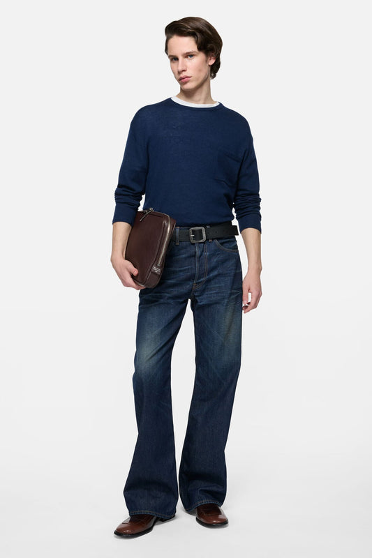 Cashmere knit sweater - Ink blue