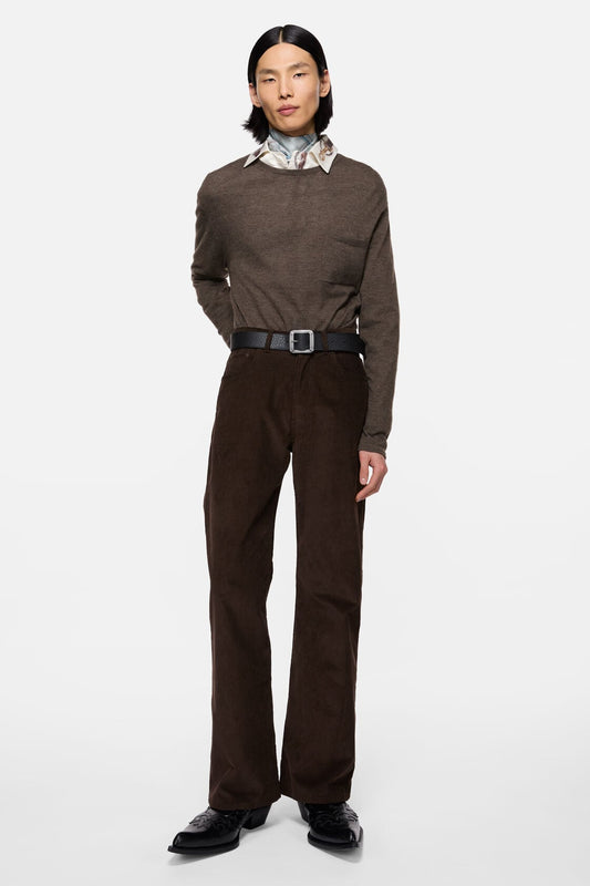 Cashmere knit sweater - Walnut brown