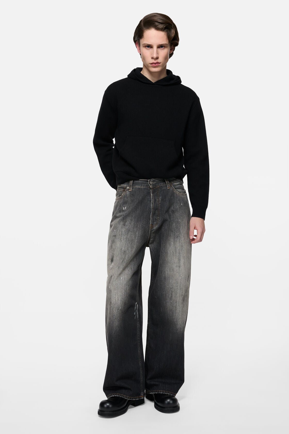 Cashmere hoodie - Black