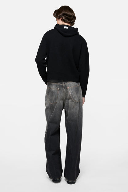 Cashmere hoodie - Black