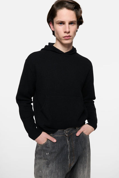 Cashmere hoodie - Black