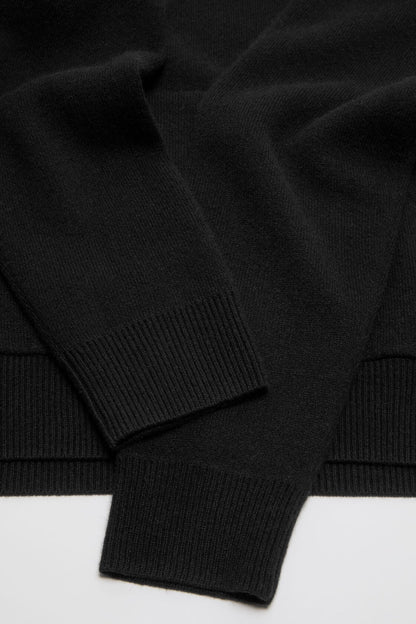 Cashmere hoodie - Black