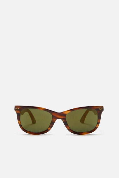 Square-frame sunglasses - Brown/gold