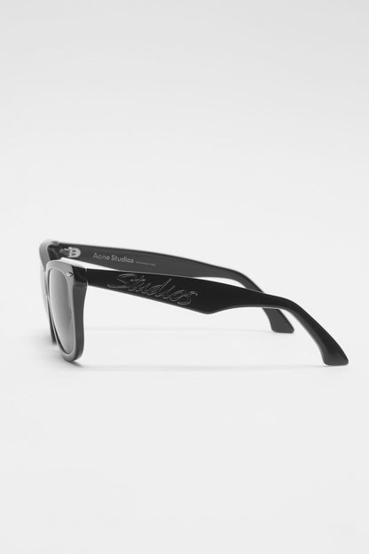 Square-frame sunglasses - Black/black