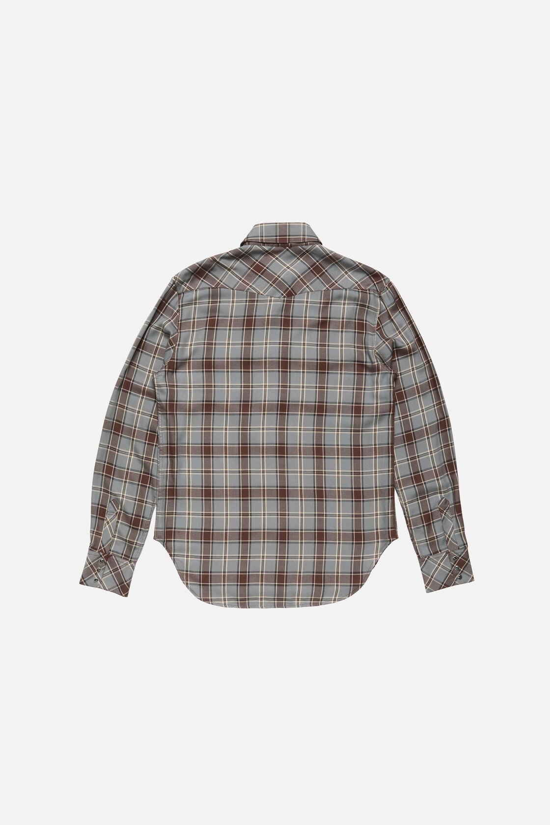 Flannel check button-up shirt - Multi grey