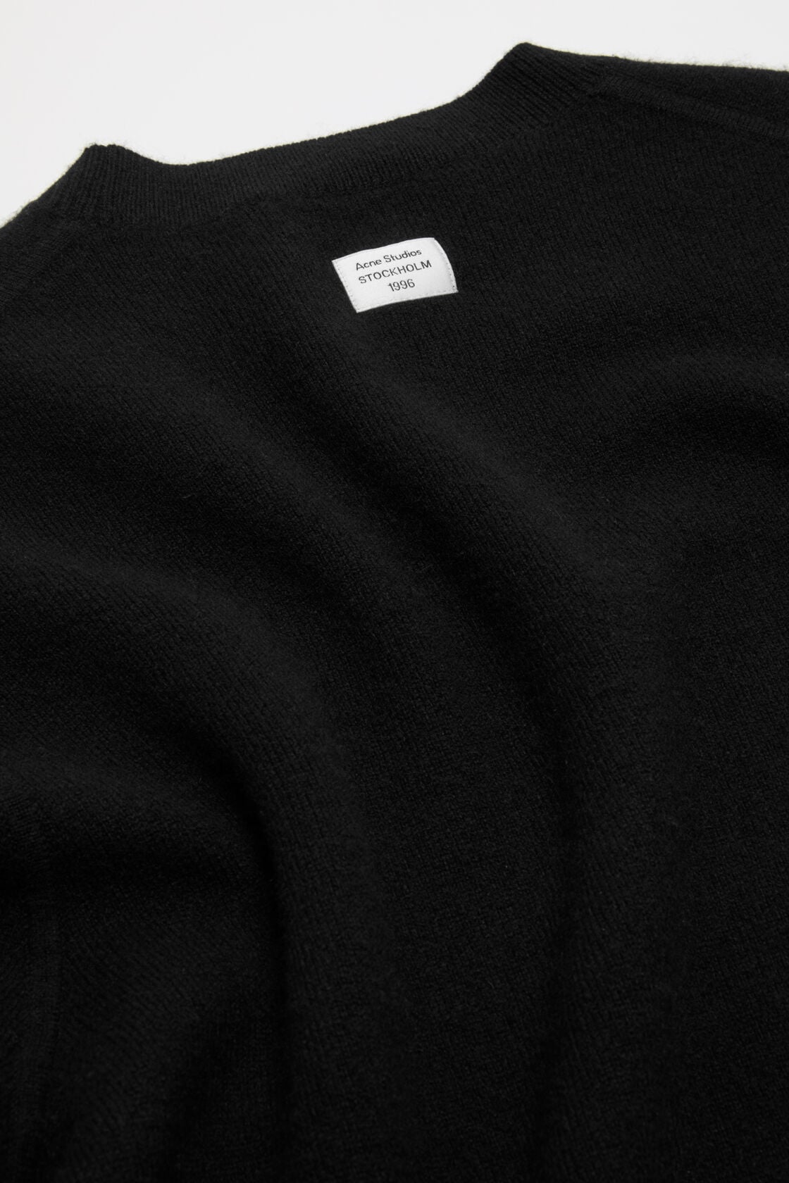 Cashmere sweater with logo - Black