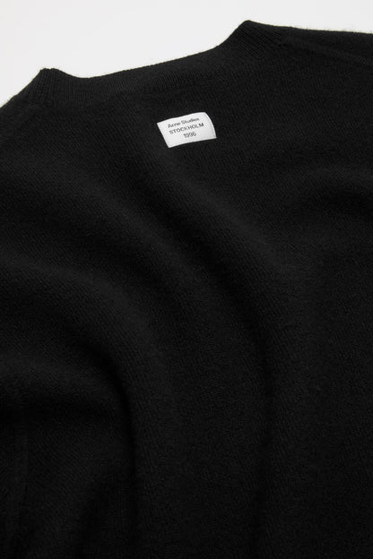 Cashmere sweater with logo - Black