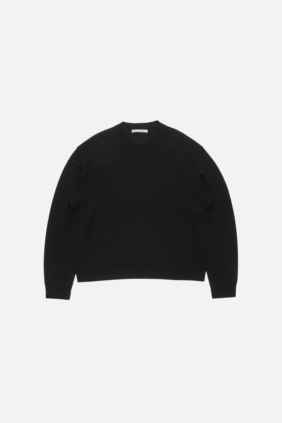 Cashmere sweater with logo - Black
