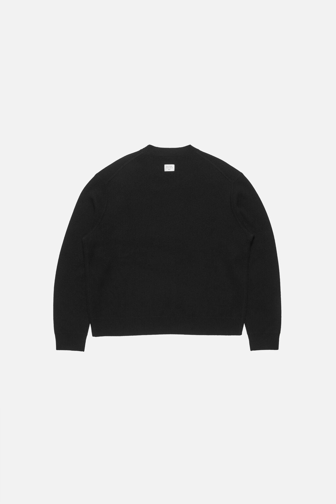 Cashmere sweater with logo - Black