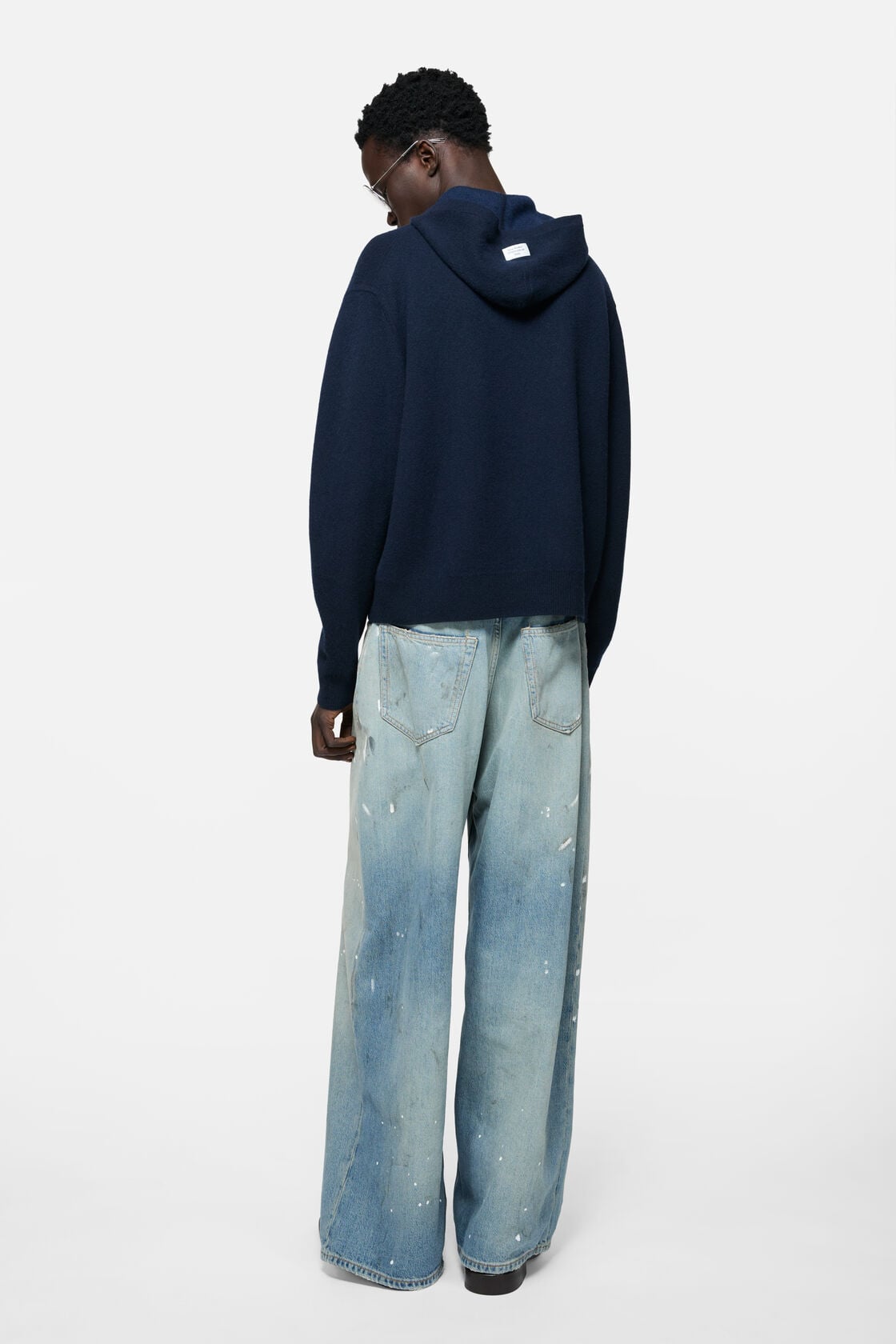 Cashmere hoodie - Ink blue