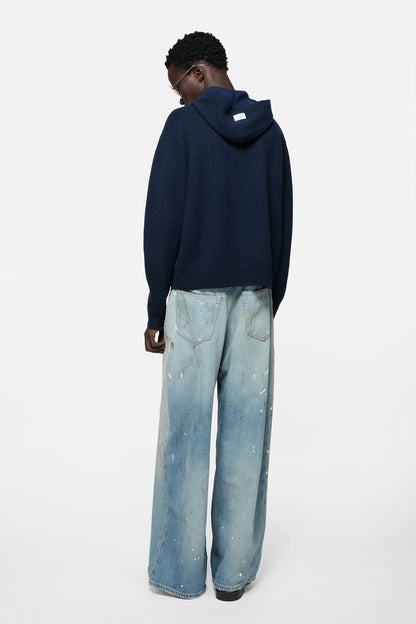 Cashmere hoodie - Ink blue