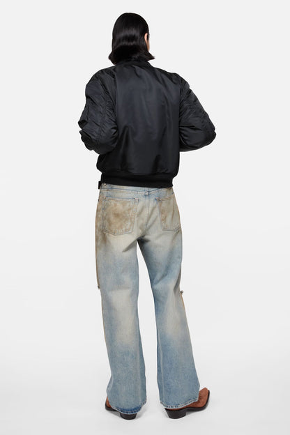 Nylon bomber jacket - Evening blue